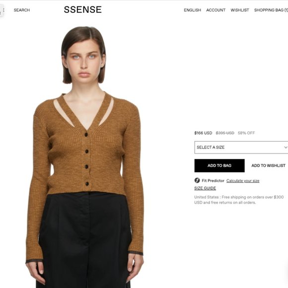 🚫SOLD Proenza Schouler White Label Mélange Knit Cropped Cardigan - Picture 9 of 9